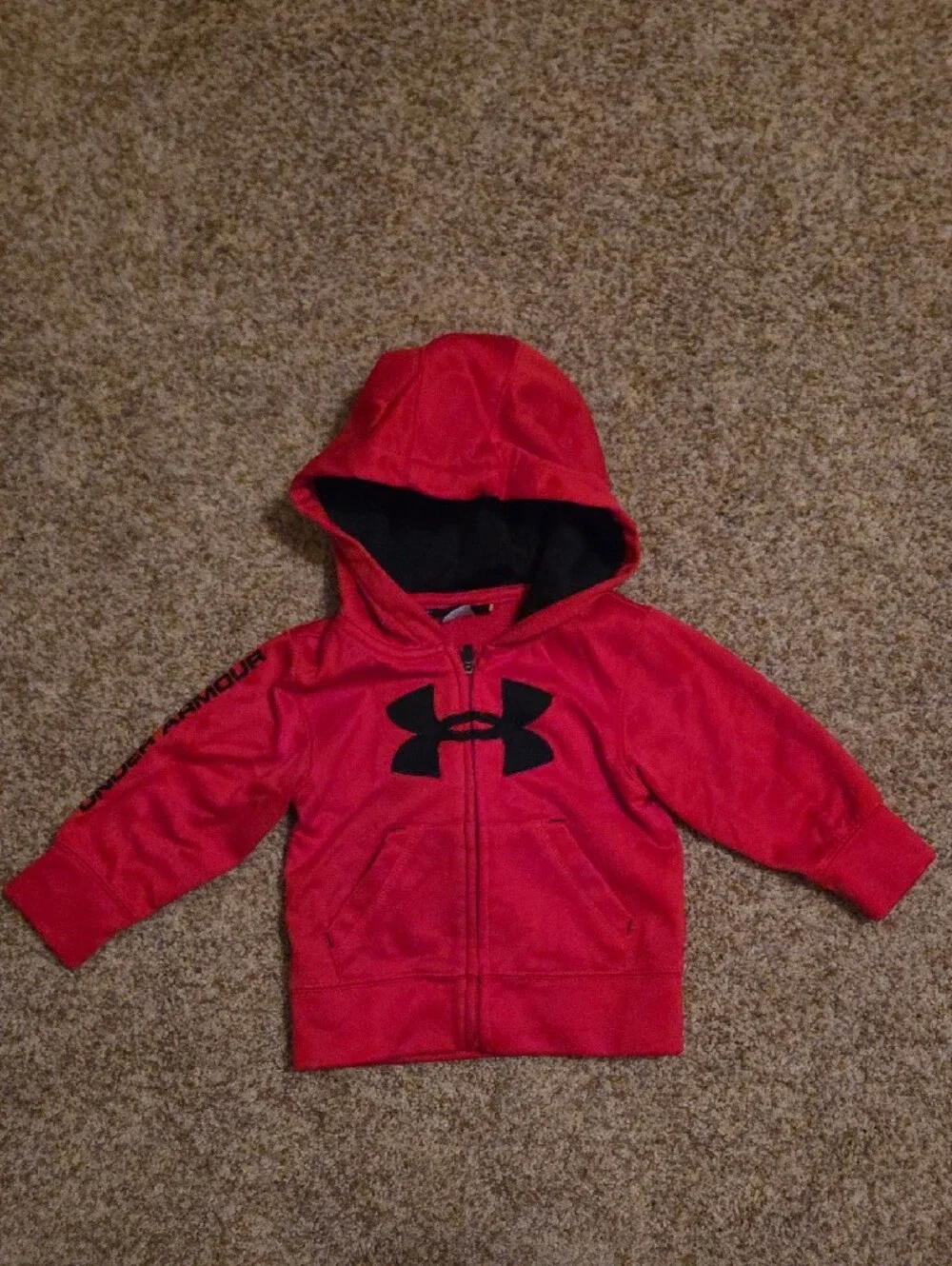 Under Armour Red And Black Track Suit Matching Set Toddler